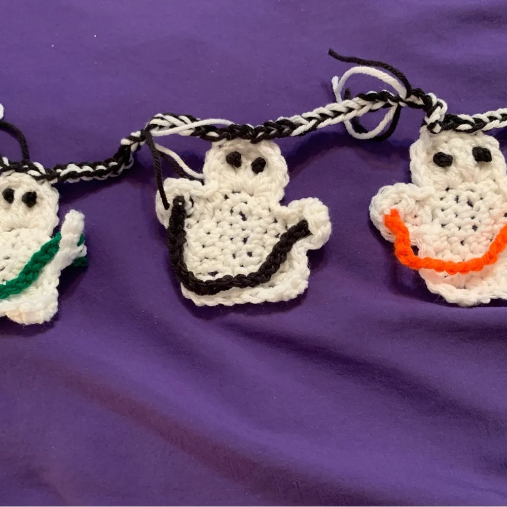 Ghost Garland Eight New Crochet Handmade